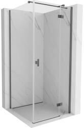 Mexen Mist-H T cabina de duș cu deschidere dreapta 95 x 95 cm, transparent, gri metalizat periat - 8A5T-095-095-66-00-P (8A5T-095-095-66-00-P)
