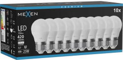 Mexen Nova 10x LED крушка E27, G45, 4W, Неутрална - 4000K, 420 lm - L101-E27-0440-01x10 (L101-E27-0440-01x10)