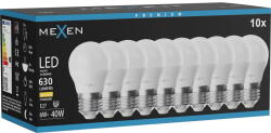 Mexen Nova 10x LED крушка E27, G45, 6W, Топла - 3000K, 630 lm - L101-E27-0630-01x10 (L101-E27-0630-01x10)