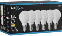 Mexen Nova 6x LED крушка E14, G45, 3W, Топло - 3000K, 315 lm - L101-E14-0330-01x06 (L101-E14-0330-01x06)