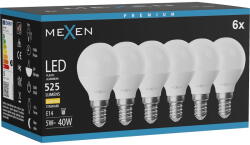 Mexen Nova 6x LED крушка E14, G45, 5W, Топла - 3000K, 525 lm - L101-E14-0530-01x06 (L101-E14-0530-01x06)