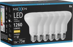 Mexen Nova 6x LED крушка E27, R80, 12W, Топла - 3000K, 1260 lm - L105-E27-1230-01x06 (L105-E27-1230-01x06)