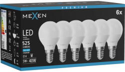 Mexen Nova 6x LED крушка E14, G45, 5W, Студена - 6500K, 525 lm - L101-E14-0565-01x06 (L101-E14-0565-01x06)