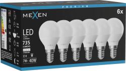 Mexen Nova 6x LED крушка E14, G45, 7W, Неутрална - 4000K, 735 lm - L101-E14-0740-01x06 (L101-E14-0740-01x06)