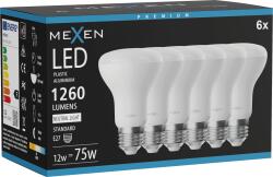 Mexen Nova 6x LED крушка E27, R63, 12W, Неутрална - 4000K, 1260 lm - L104-E27-1240-01x06 (L104-E27-1240-01x06)