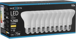 Mexen Nova 10x LED крушка E27, R63, 12W, Топла - 3000K, 1260 lm - L104-E27-1230-01x10 (L104-E27-1230-01x10)