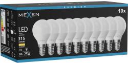 Mexen Nova 10x LED крушка E14, G45, 3W, Топла - 3000K, 315 lm - L101-E14-0330-01x10 (L101-E14-0330-01x10)