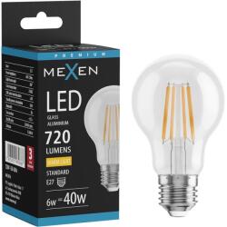 Mexen Vintis LED влакнеста крушка E27, A60, 6W, Топла - 2700K, 720 lm, прозрачна - L150-E27-0627-00 (L150-E27-0627-00)