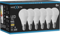 Mexen Nova 6x LED крушка E14, G45, 9W, Топла - 3000K, 945 lm - L101-E14-0930-01x06 (L101-E14-0930-01x06)