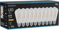 Mexen Vintis 10x LED нажежаема жичка E27, ST64, 4W, Топло - 2200K, 470 lm, прозрачно (L152-E27-0422-00x10)