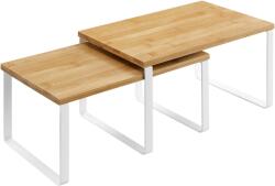 SongmicsHome CEZAR bambusz rendszerező szett, 2 db, barna/fehér SongmicsHome - jurhan - 6 160 Ft