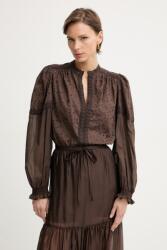 TWINSET női pamut blúz - barna 42