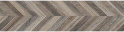 Mexen Native Probă neagră de gresie glazurată rectificată G1, placă podea-perete imitatie lemn, carving - TL704-00-S (TL704-00-S)