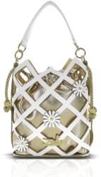 ZELLIA Női Oldaltáska 26050 Fehér-Arany - Bari - (ZLK-26050-14629891)