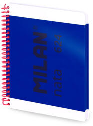 MILAN Caiet cu spirala A5, 80 file, matematica, MILAN Nata 624 albastru
