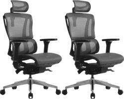 Mercury 2PACK LISA ergonómikus irodai szék, fekete (2 db)