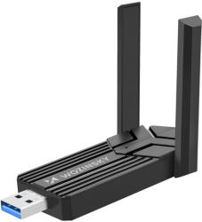 Wozinsky WAX-1800 Kétsávos USB 3.0 - WiFi 6 Adapter - Fekete (WAX-1800)
