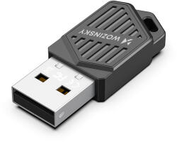 Wozinsky WAX-900 Kétsávos USB Wi-Fi 6 Adapter + Bluetooth 5.4 - Fekete (WAX-900)