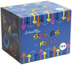 SchoolArt Táblakréta SCHOOL ART színes kerek 100 darabos (KBEX0009) - robbitairodaszer