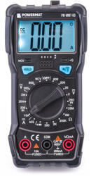 Powermat Digitális Multiméter - LCD kijelző, NCV funkció, LED lámpa - PM-MMT-60 (PM1044) (POW-PM1044)