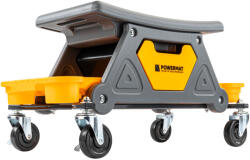 Powermat Műhelyszék - 200 kg teherbírás, 3 szerszámtálca - Gurulós kivitel (PM-SWA-200T) (POW-PM1454)
