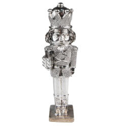 Clayre & Eef Karácsonyi dekoráció Diótörő ezüst 5*4*16 cm 5x4x16 cm (6PR3695VVV)