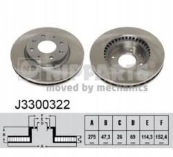 Nipparts J3300322 féktárcsa