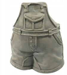 Trend-Deco Gipsz virágtartó 34 cm-es figura szobor dekoratív virágtartó teraszra (52022/5/FG1/0/JEANS)