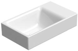 SAPHO Gsi Nubes kerámia kézmosó csiszolt alsó élekkel és ExtraGlaze bevonattal 40x23 cm jobbos/balos, fehér 96369011 (96369011)