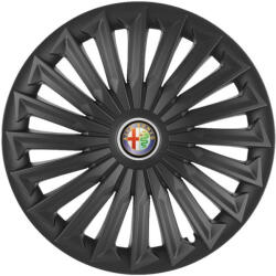 AutoHelix MSA Set 4 capace roti Joy Negru R15 Compatibil Cu Alfa Romeo (5309)