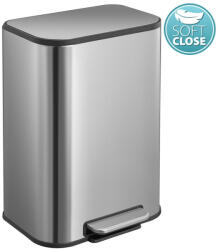 SAPHO pedálos álló szemetes Soft Close fedéllel 5 l, matt rozsdamentes acél DR101 (DR101)