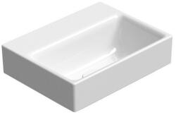 SAPHO Gsi Nubes kerámia kézmosó csaplyuk nélkül 36x28 cm csiszolt alsó élekkel és ExtraGlaze bevonattal, fehér 96389011 (96389011)