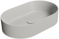 SAPHO Gsi Kube X pultra szerelhető kerámia mosdótál 60x37 cm, matt cement 945817 (945817)