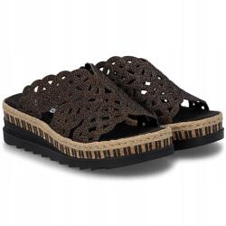 RIEKER Női flip-flop papucs Rieker V7992-24 Brown csokoládé Eko német MÉRET. 37 (V7992-24)