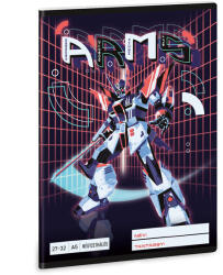Ars Una A5 kockás füzet - Robotos A. R. M. S