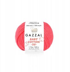 Gazzal Baby Cotton 3458 Fonal neon korall (3458) - allegro - 315 Ft