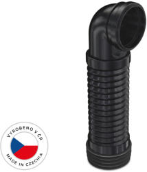 Cerano WC flexibilis csatlakozó rejtett tartályokhoz DN90/110 - 90°-os könyök - 205-300 mm (CER-521369)