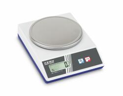 KERN & SOHN EIB 2000-0 (2200g/1g) digitális asztali mérleg statikus töltöttség elleni védelemmel, elemről, vagy USB-C-ről működtethető (EIB 2000-0)