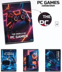 LASTVA tűzött füzet A/4, vonalas, 52 lapos, PC Games (COK-84744)