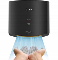  Kézszárító automata Aike 1400 W fekete 10 mp kereskedelmi WC-hez (B08JHWS5XB)