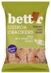 Bettr Crackers cu quinoa, rosii si busuioc bio 100g Bettr