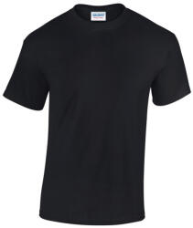 Gildan GI5000 unisex kereknyakú rövid ujjú póló - black szín (gi5000bl-m)