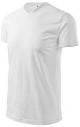 Malfini 111 Heavy V-neck unisex póló fehér színben (1110014)
