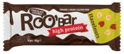 ROOBAR Baton proteic cu alune de padure invelit in ciocolata bio 40g Roobar
