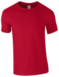 Gildan GI64000 unisex kereknyakú rövid ujjú póló - cherry red szín (gi64000cy-2xl)