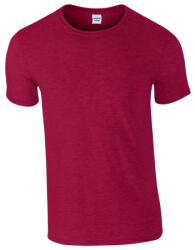 Gildan GI64000 unisex kereknyakú rövid ujjú póló - antique cherry red szín (gi64000acy-2xl)
