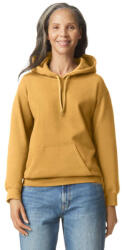 Gildan GISF500 kevertszálú unisex kapucnis pulóver - mustard szín (gisf500mst-xl)