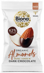 biona Migdale sarate invelite in ciocolata neagra bio 30g Biona