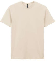 Gildan GI64000 unisex kereknyakú rövid ujjú póló - natural szín (gi64000na-xl)