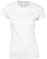 Gildan GIL64000 női rövid ujjú pamut póló - white szín (giL64000wh-xl)
